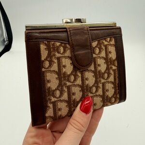 Vintage Diorissimo Pattern French Wallet